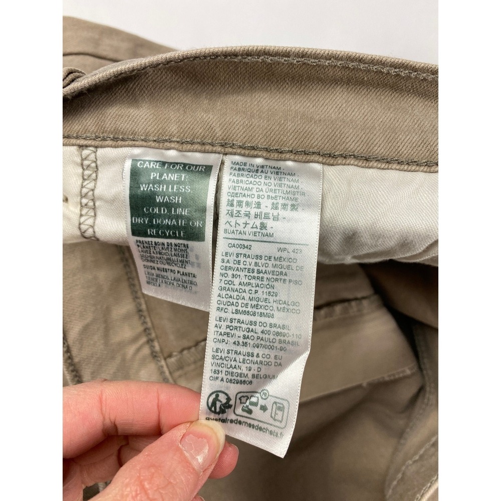 NWT Levi's 505 Big & Tall Jeans Mens 52x29 Stretch Denim Straight Leg Tan - Mark - Picture 12 of 14